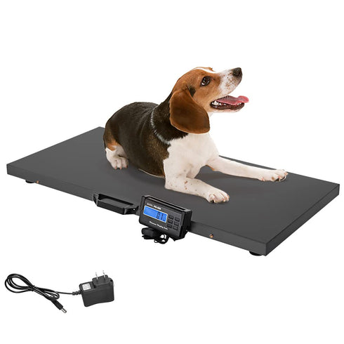TUFFIOM 1100Lbs Pet Scales Electronic Stainless Steel Platform Heavy Duty Vet Animal Scale
